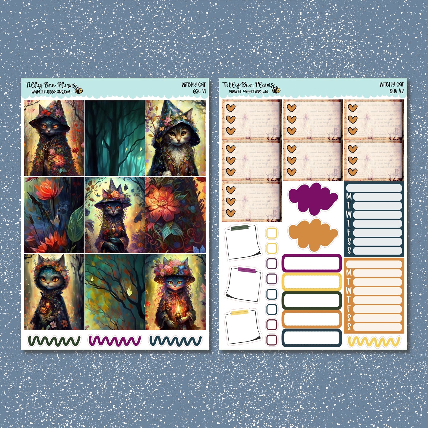 Witchy Cat - Vertical Kit 036V