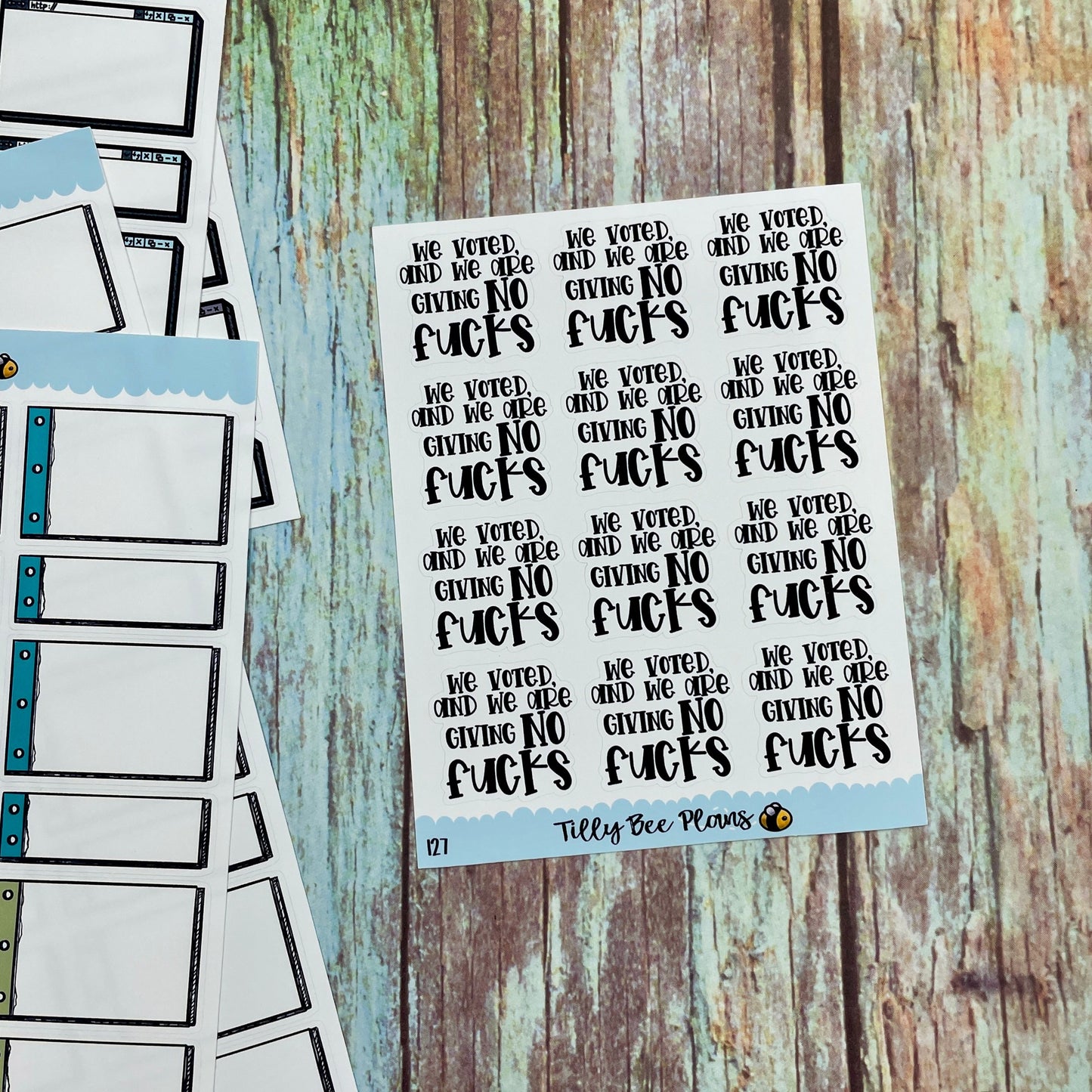 We Voted and We Are Giving No Fucks - 127