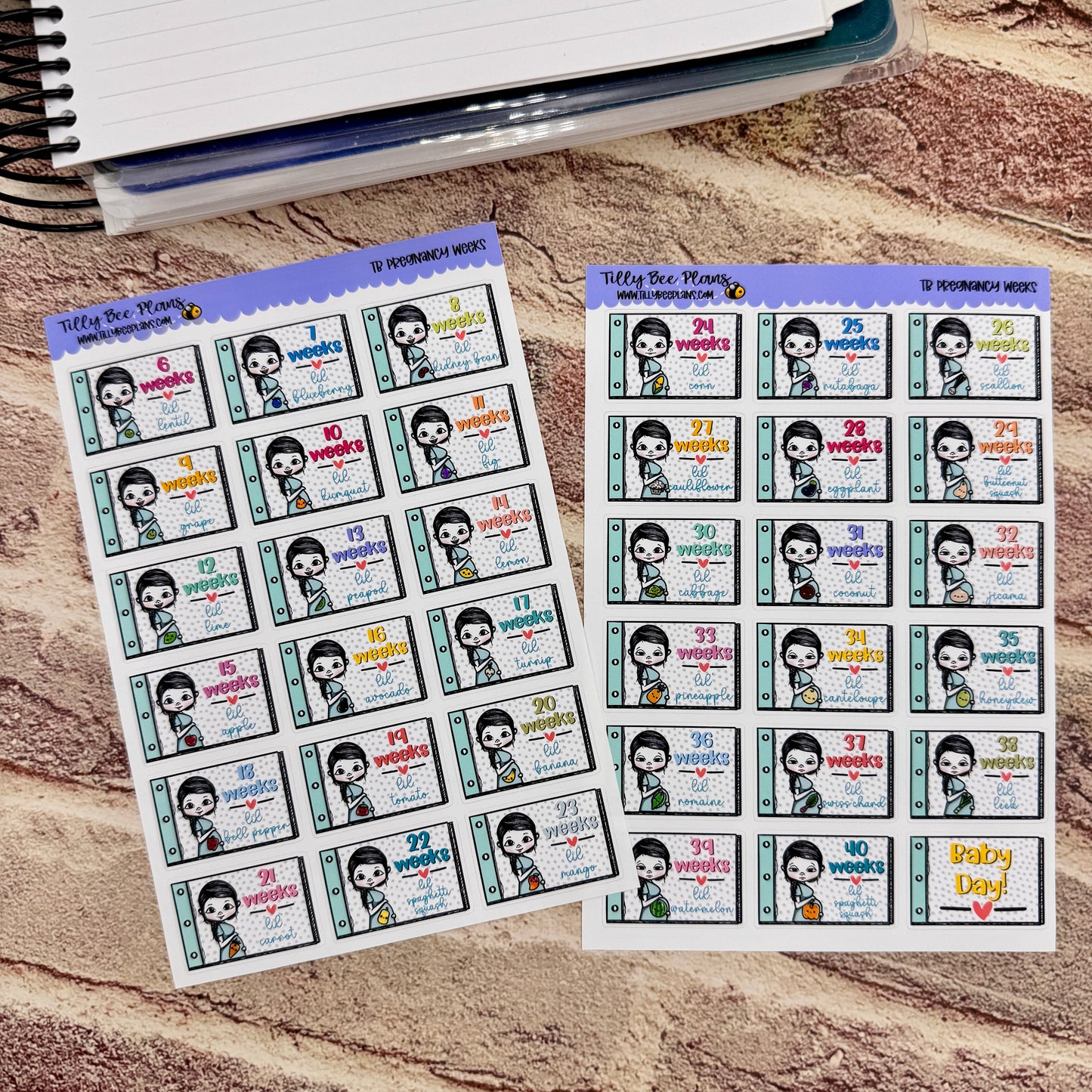 Pregnancy Weeks Sheets