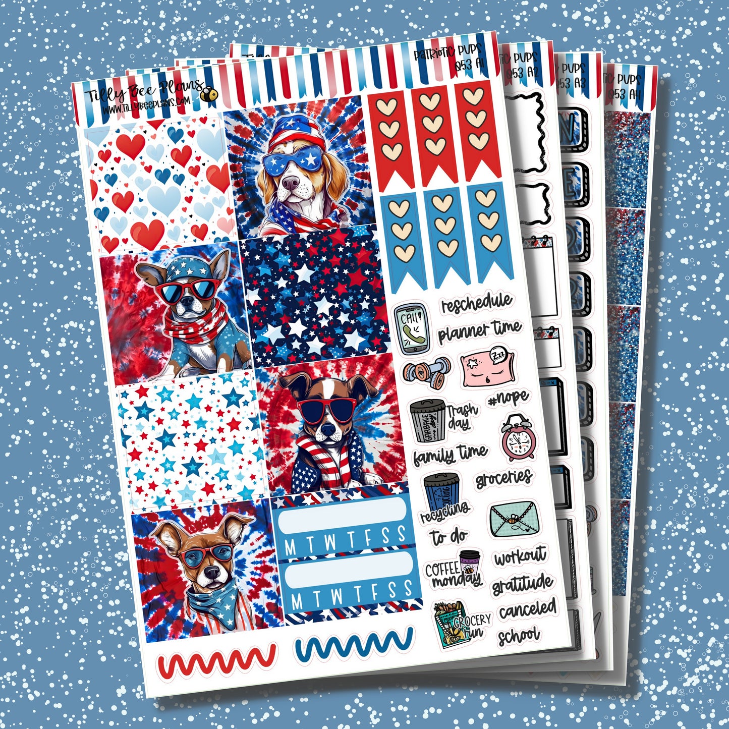 Patriotic Pups - Academic Kit 053A
