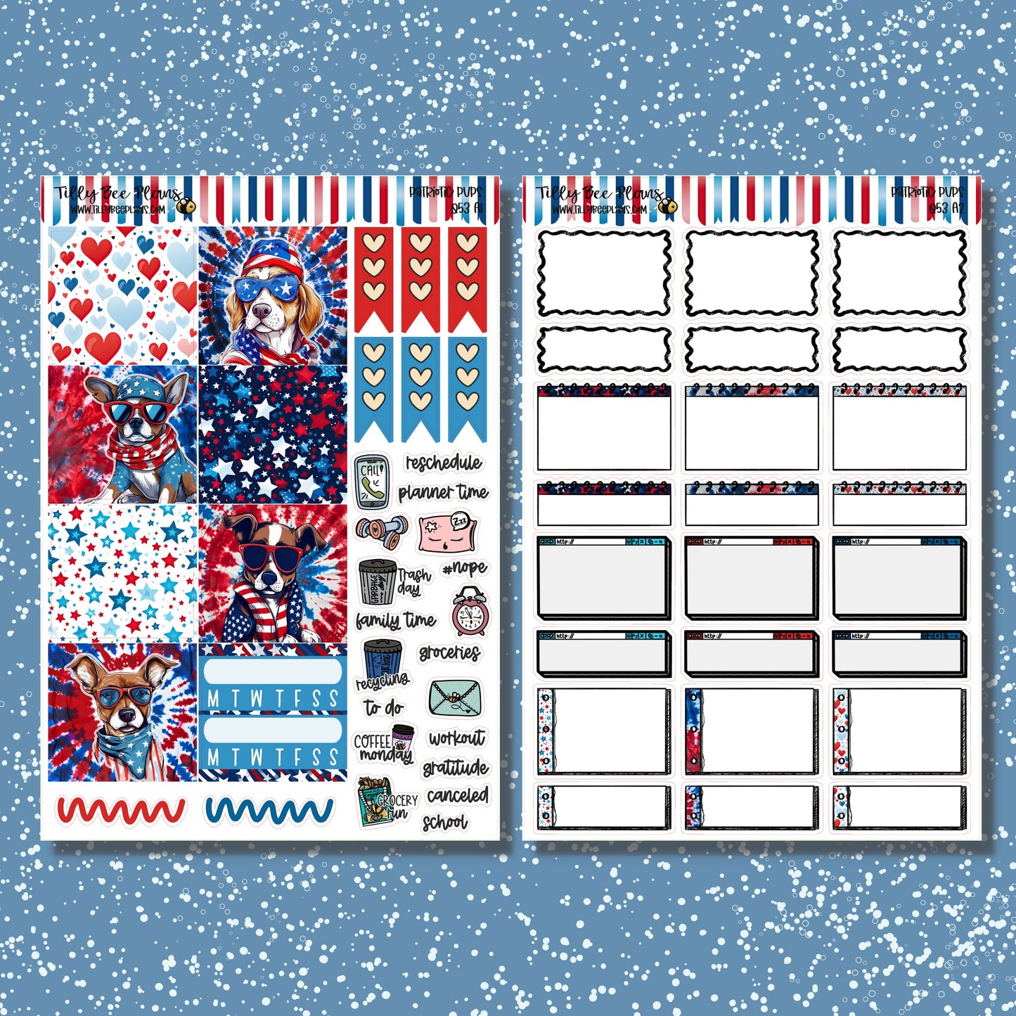 Patriotic Pups - Academic Kit 053A