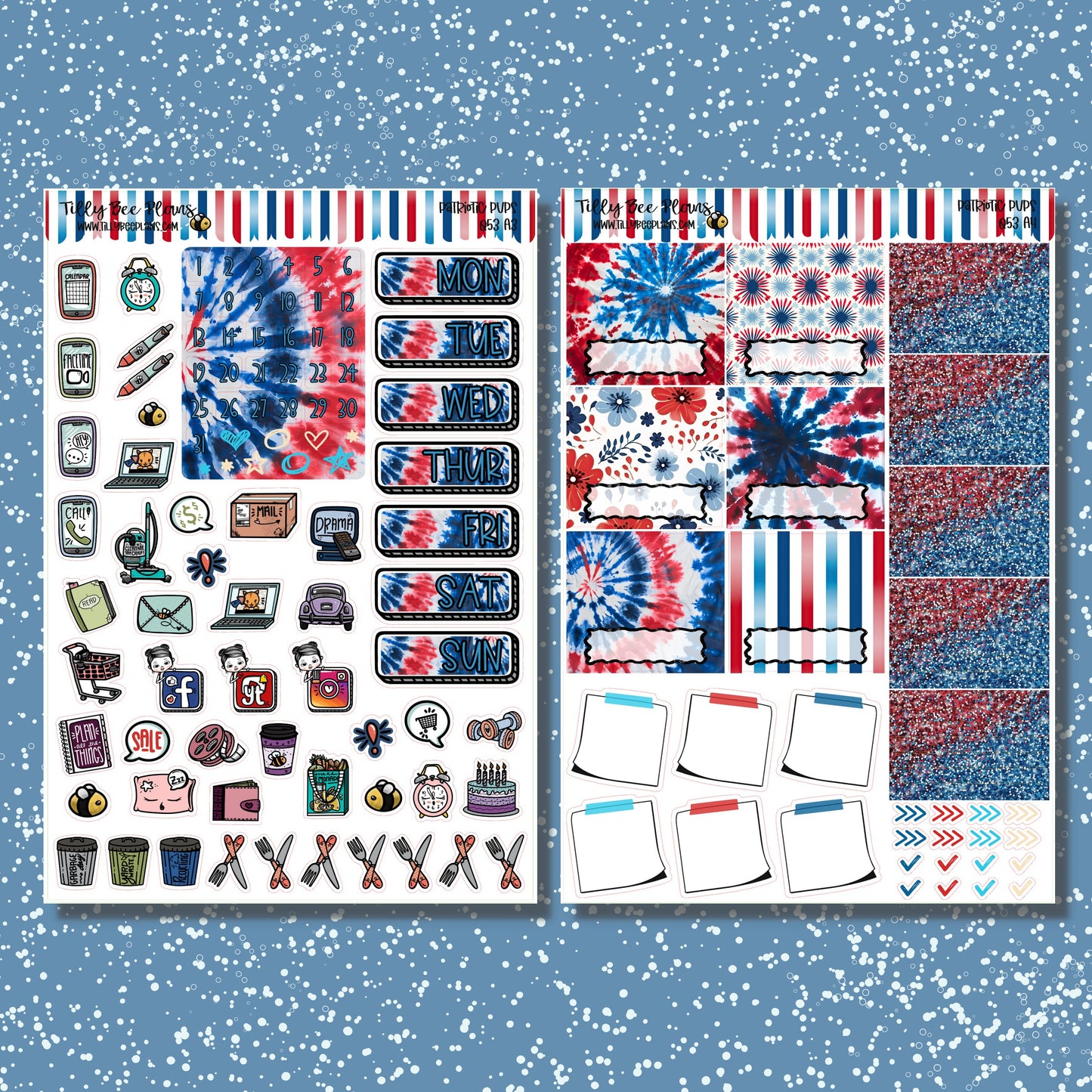 Patriotic Pups - Academic Kit 053A