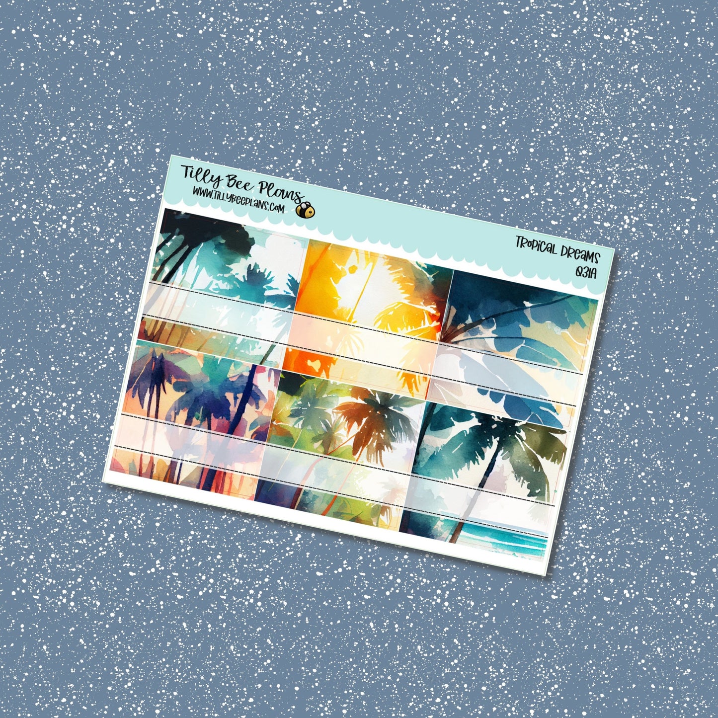 Tropical Dreams - Academic Sticker Kit 031A