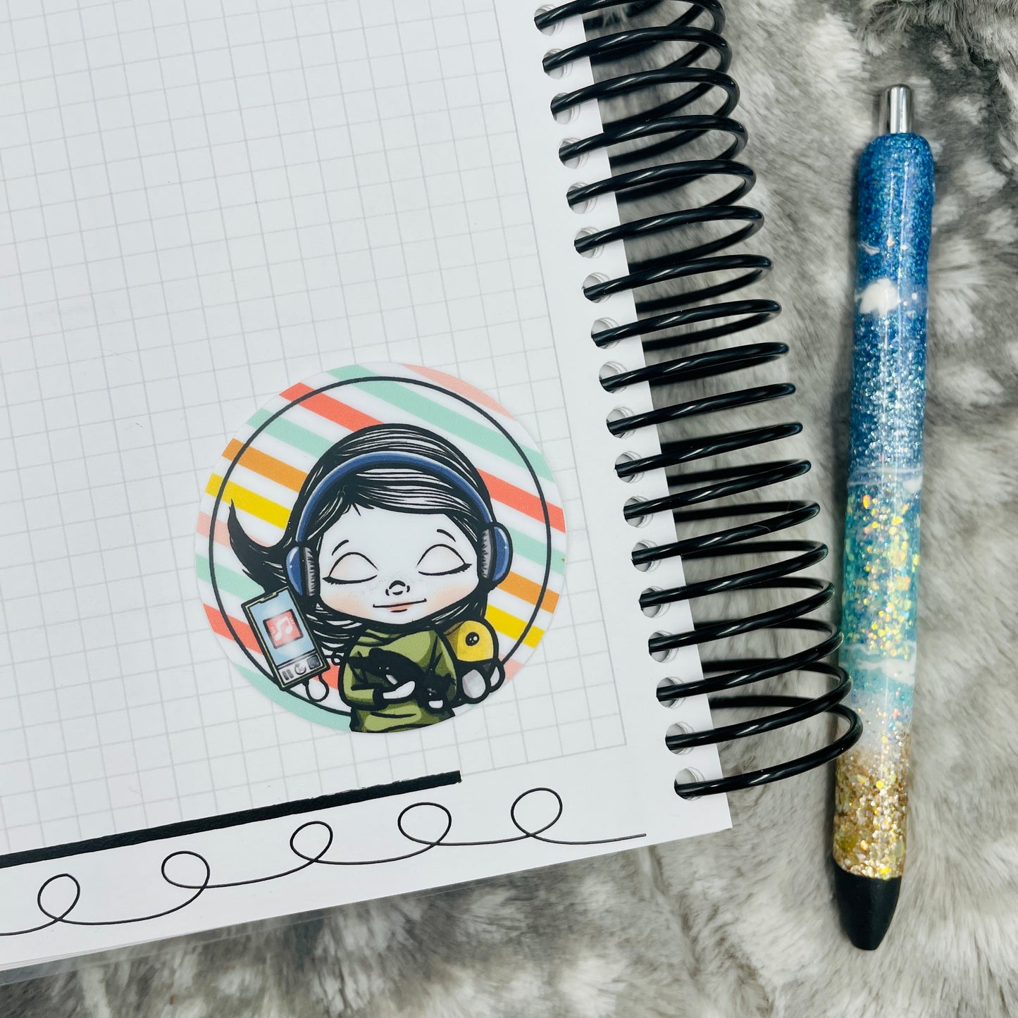 Tilly Chilling Vinyl Die Cut