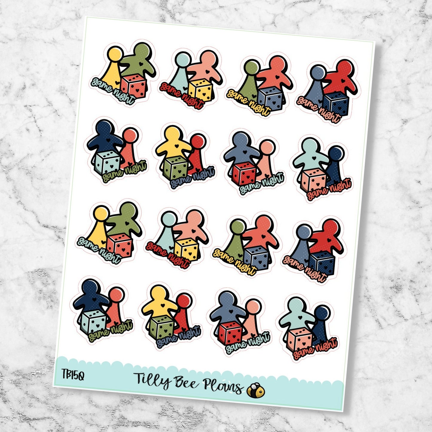 Tilly Doodle Icons Game Night