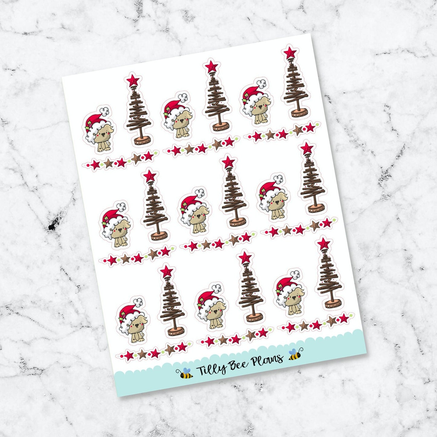 Puppies & Christmas Tree