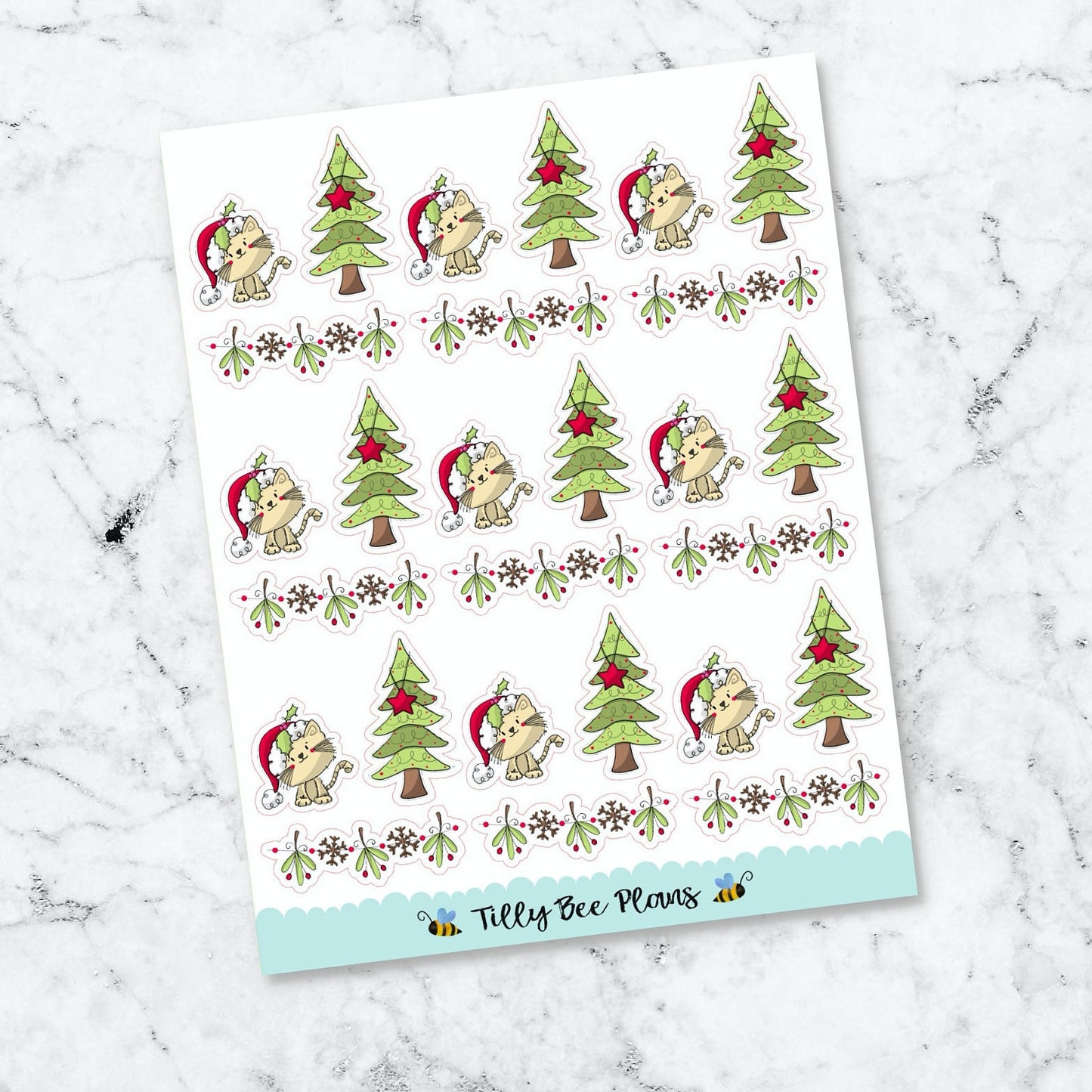 Kitties and Christmas Trees