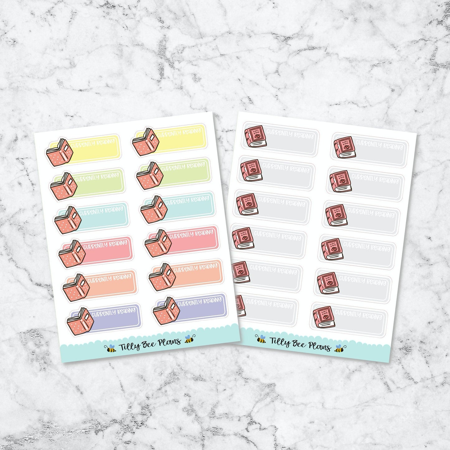 Currently Reading Quarter Boxes