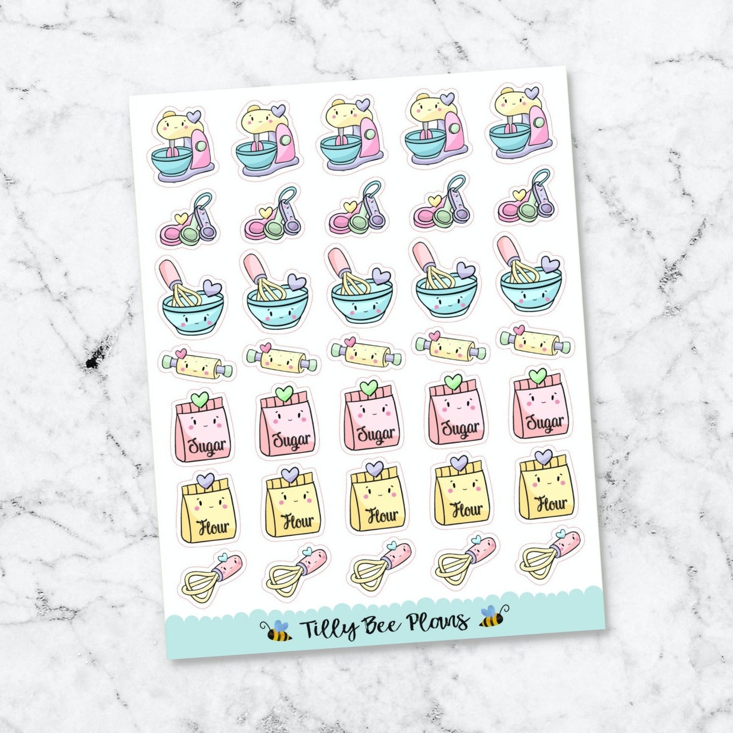 Pastel Kawaii Baking supplies