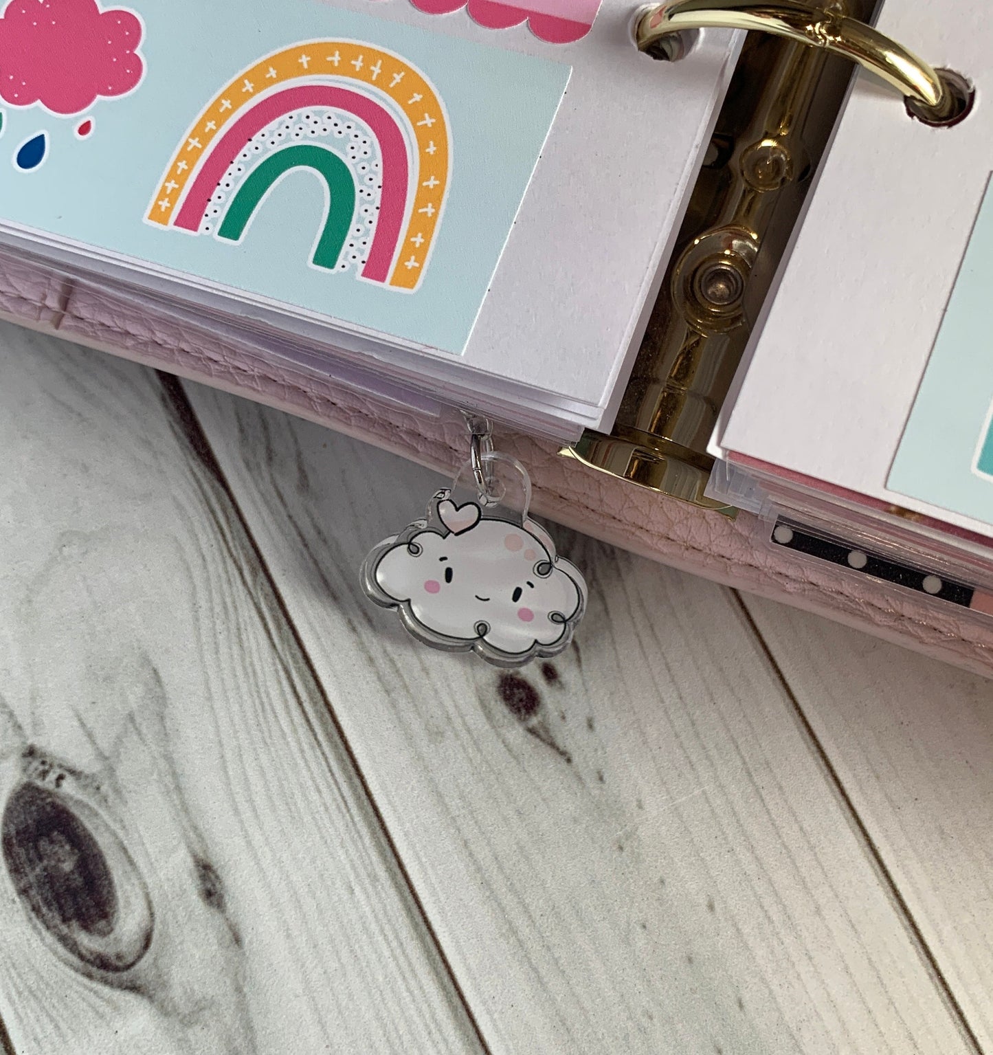 Acrylic Planner Charm - Kawaii Cloud