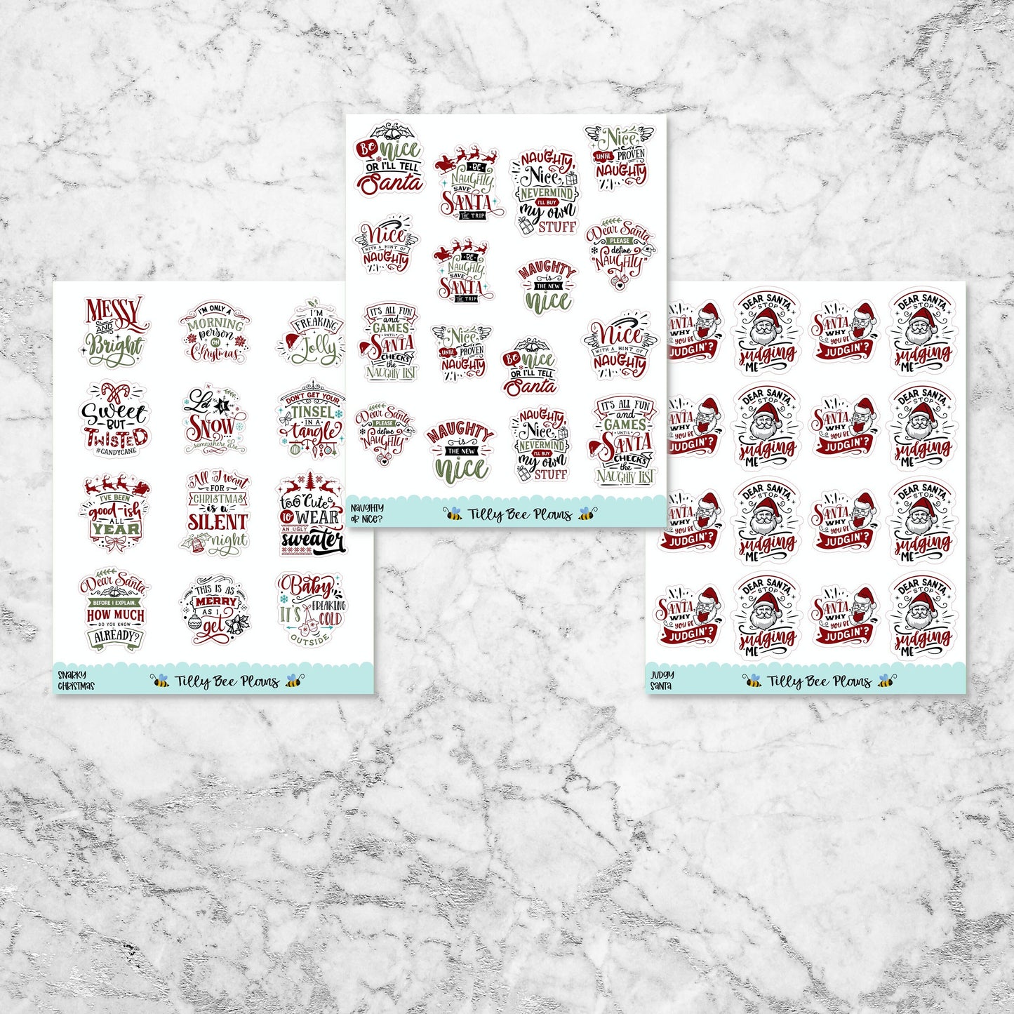 Snarky Christmas Stickers