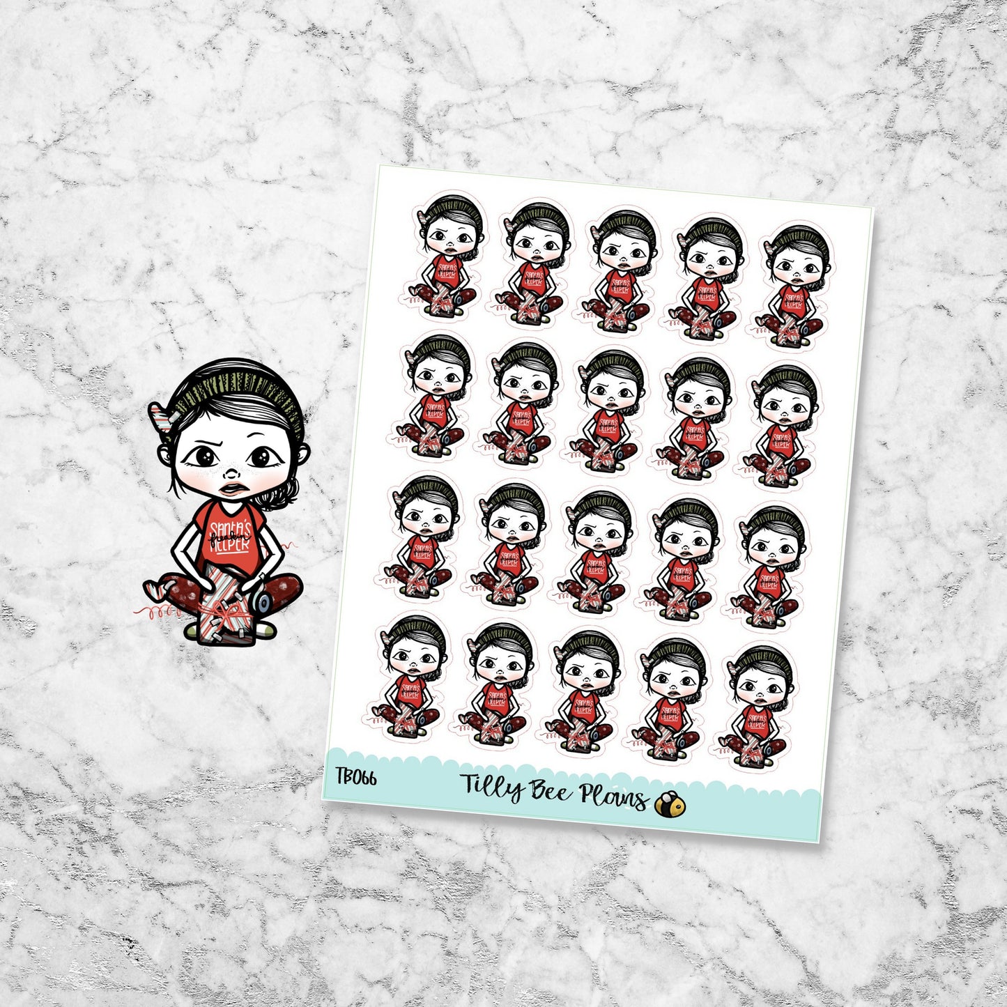 Tilly Wrapping Gifts - Christmas