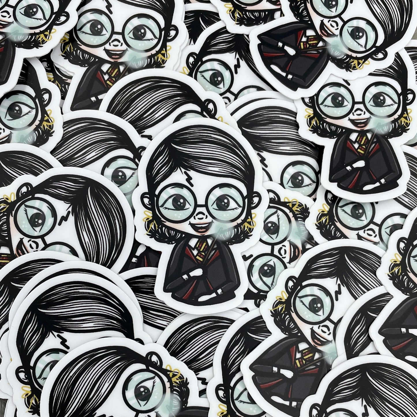 Tilly Wizard Bundle - Sticky Notes, 4x6 sticker album, vinyl die cut, acrylic pin