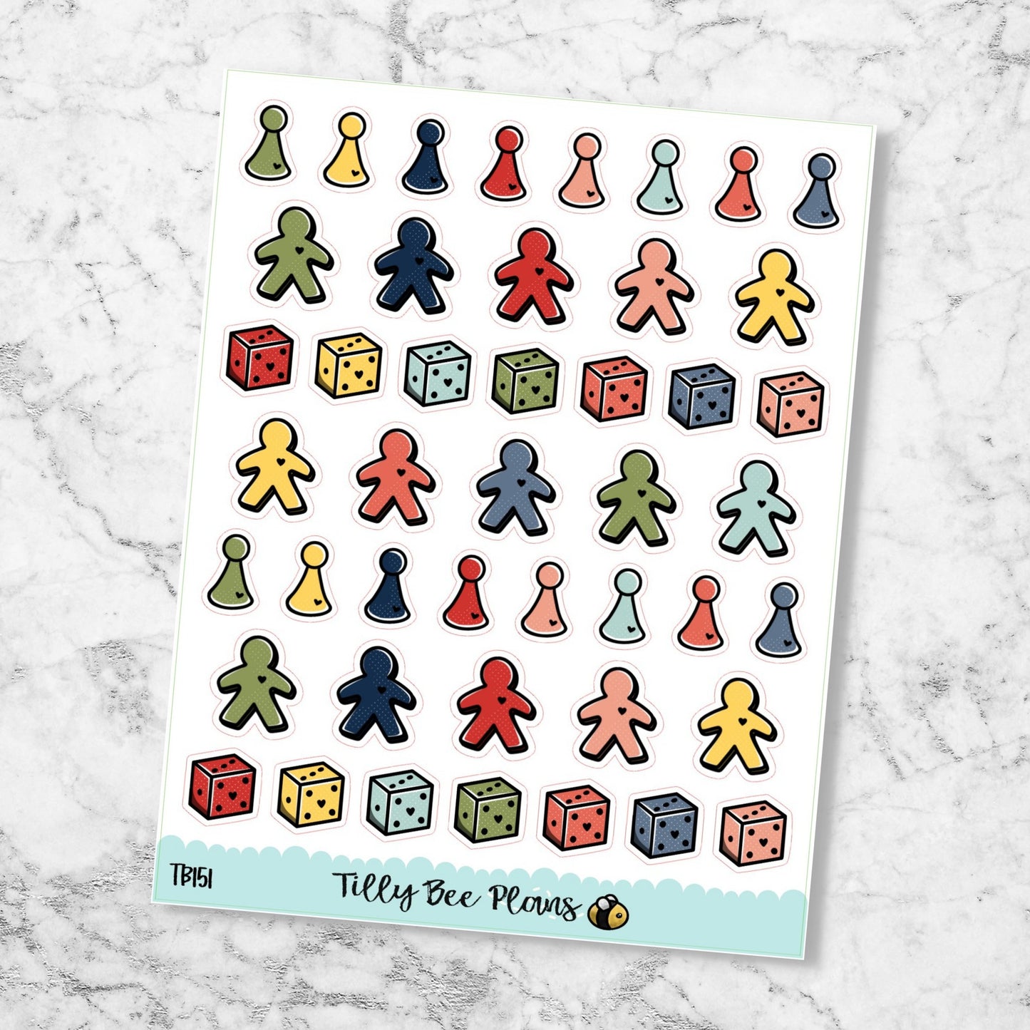 Tilly Doodle Icons Board Games