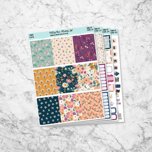 Jewel Floral - Mini Vertical Weekly